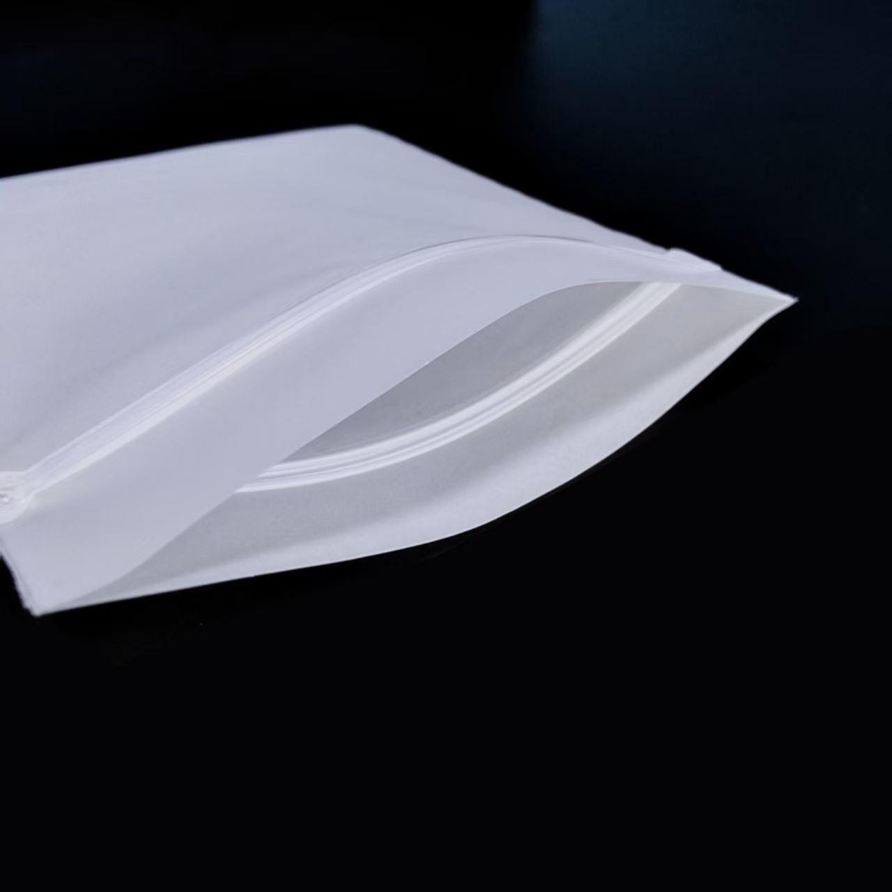 cpe磨砂软骨包装袋粉扑分装袋饰品化妆品收纳便携密封塑料袋