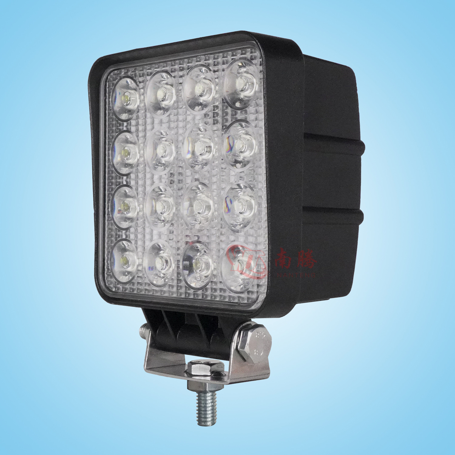 4 pulgadas cuadrado led48w luz de trabajo lámpara de coche proyector de la lámpara del vehículo todoterreno faro del coche LED lámpara de la cáscara