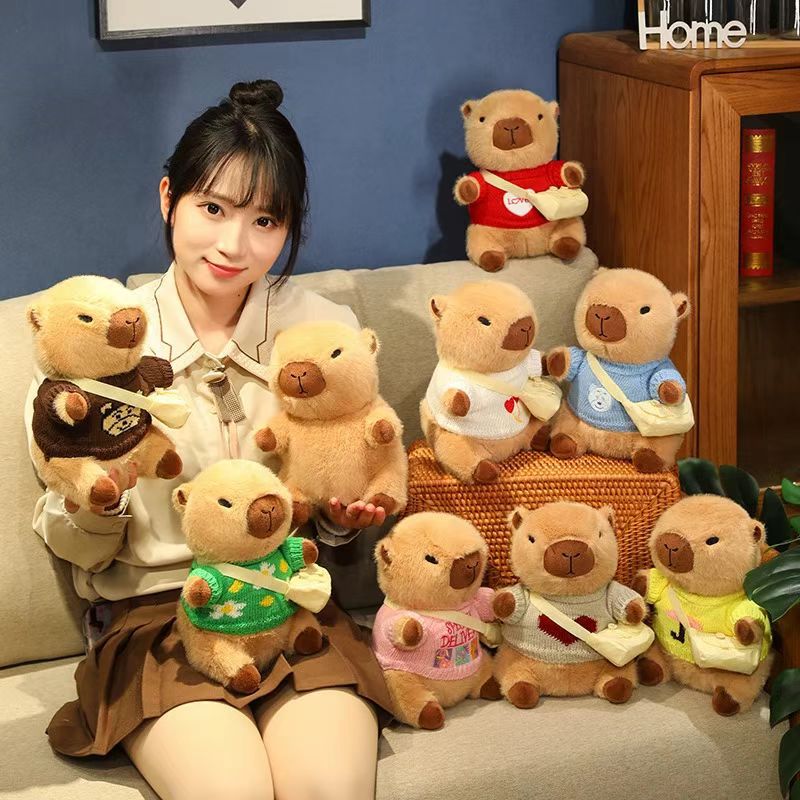 Internet Celebrity Dressing Capybara Plush Toy Capybara Toy Children's Birthday Gift Capybara Doll