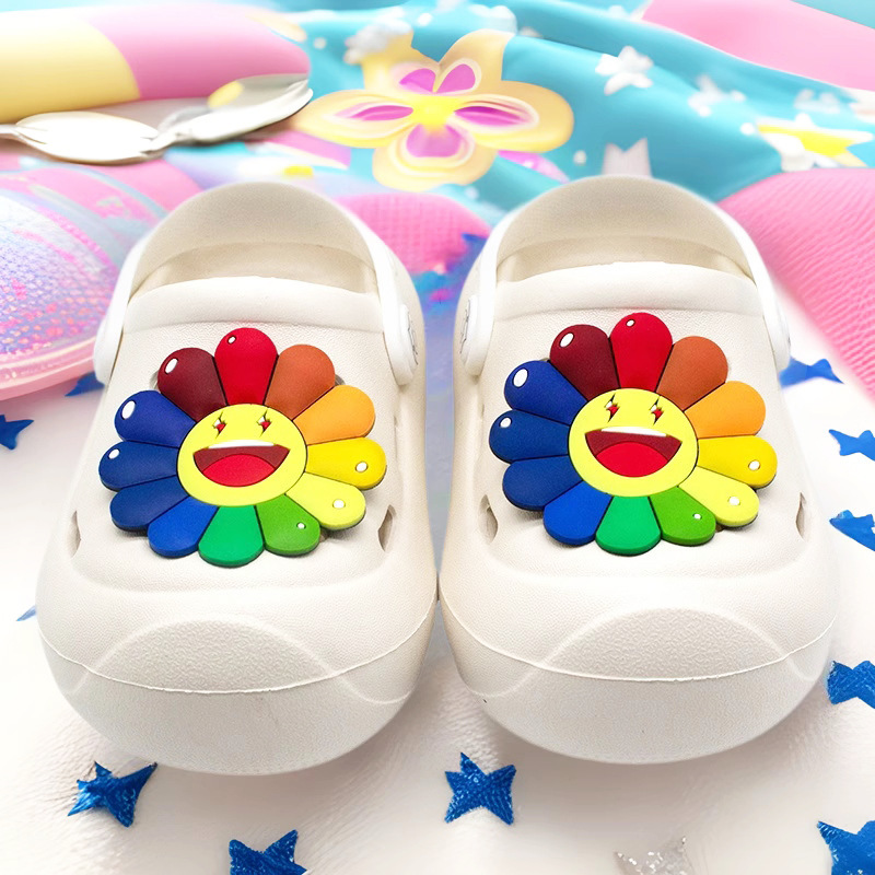 Factory Direct Sales Clogs Accessories Cute Cartoon DIY Shoe Flower Shoe Buckle Accessories Removable Sunflower Jewelry Factory Direct Sales Clogs Accessories Cute Cartoon DIY Shoe Flower Shoe Buckle Accessories Removable Sunflower Jewelry