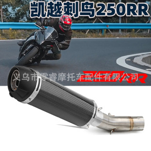 Motorcycle Modified Exhaust Pipe Suitable for Kaiyue 250Rr Thorn Bird Middle and Tail Exhaust Pipe