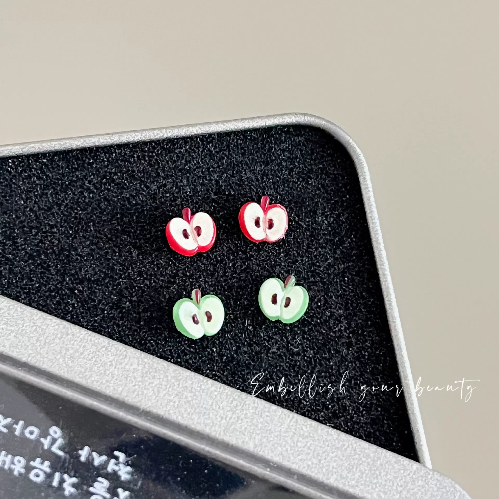 韩版新款卡通水果耳钉小清新甜美可爱耳饰苹果草莓个性学生耳饰女