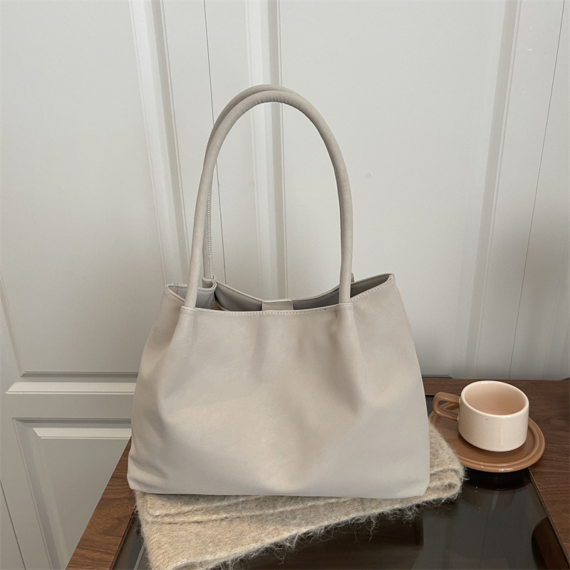 Cross-Border Large-Capacity Bag for Women 2026 Summer New Versatile Fashion Shoulder Trendy Commuter Retro Casual Tote Bag