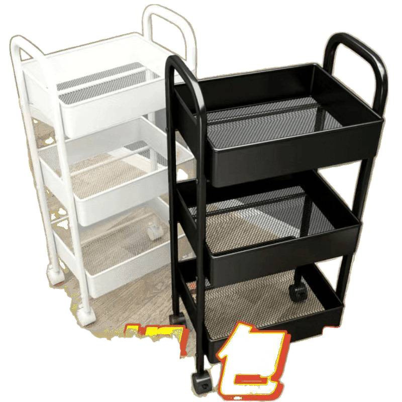 Barbería carrito de grosor pequeño carro estante cocina piso dormitorio baño almacenamiento estante plástico