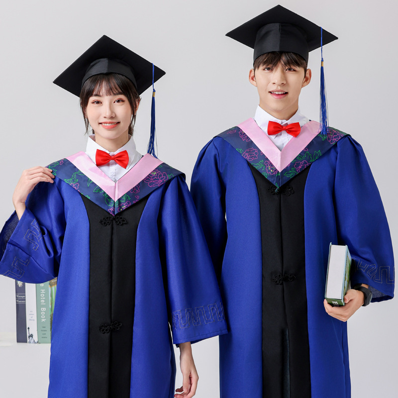 Degree Master's Clothing Graduation Dress Male and Female College Students Academic Style Liberal Arts Science Graduation suit Academic Style