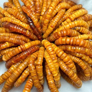 [Raw Ore Natural Amber Beeswax] Russian Exquisite Old Wax Spacer Handstring 9-14mm Live Welfare