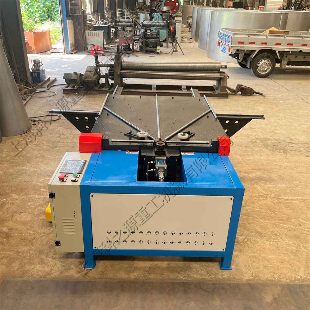 卧式金属板材翻边机 家用烧烤盘压边设备 不锈钢圆形桶工件卷边机