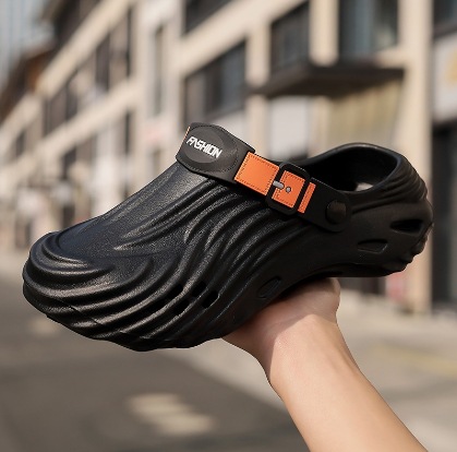 Zapatos de pareja de verano zapatillas de cabeza de bolsillo zapatillas de oficina zapatillas de trabajo de playa casuales zapatillas frías