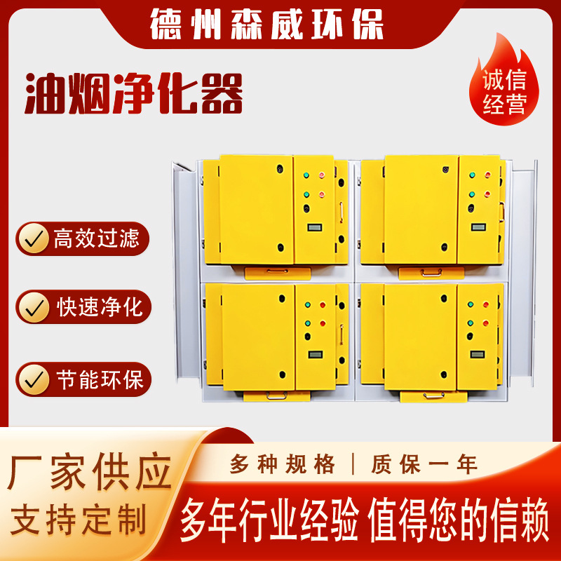 工业油烟净化器 商用油雾净化器餐饮烧烤厨房静电式油烟净化器