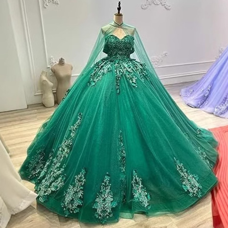 Amazon bar mitzvah ball gown lace puffy dress performance gown sweet strapless shawl tail dress