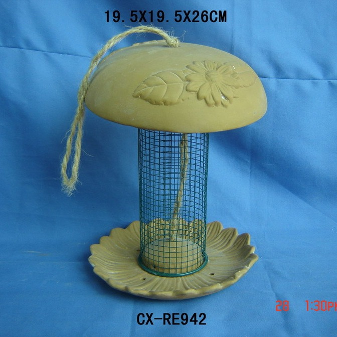 Cerámica gato forma casa para pájaros jaula para pájaros casa para pájaros casa para pájaros árbol colgante decoración de jardín al aire libre nido de pájaro