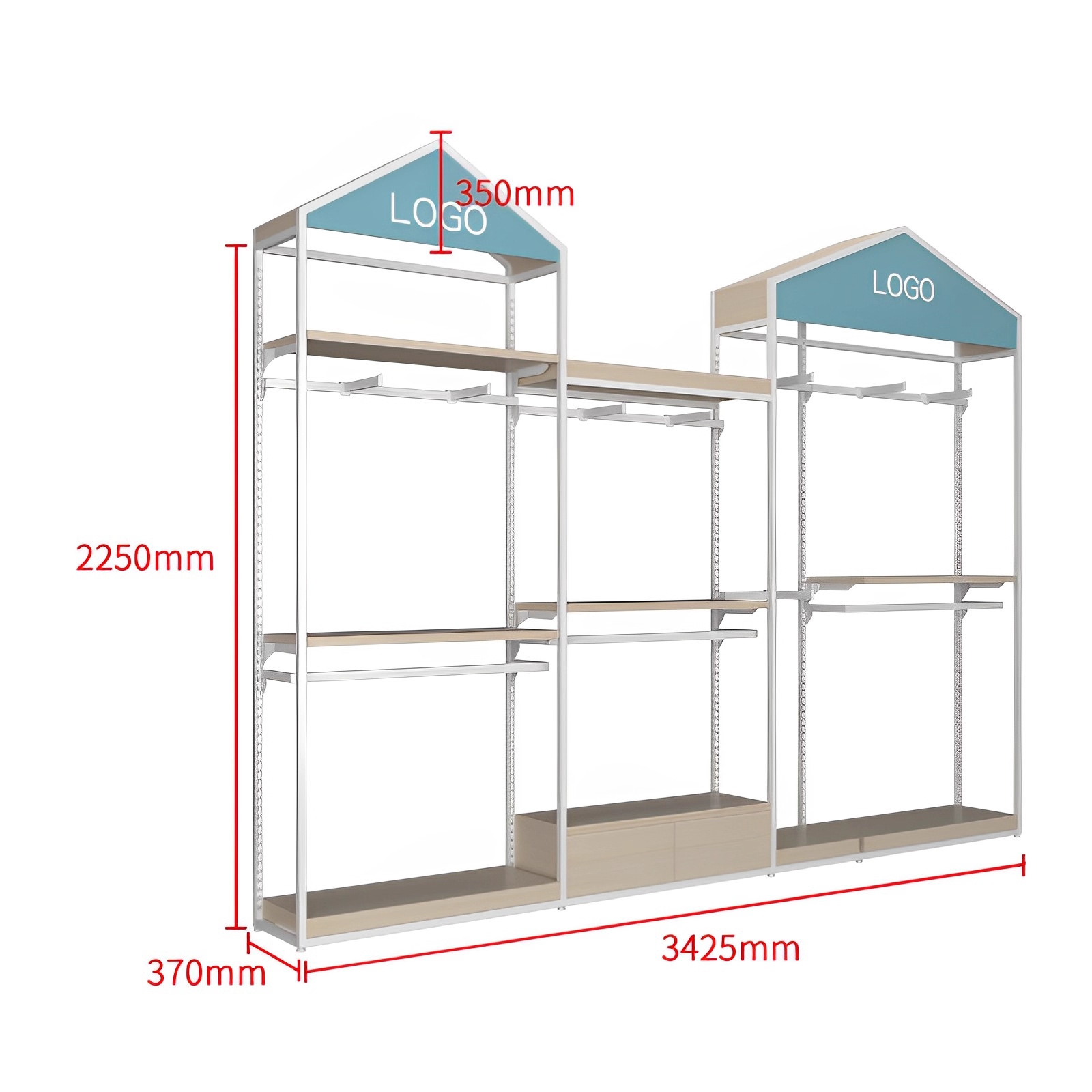 Tienda de ropa infantil estante de exhibición estante de exhibición estante de ropa infantil estante de exhibición especial para tiendas de madres y bebés de hierro forjado exhibición colgante de ropa