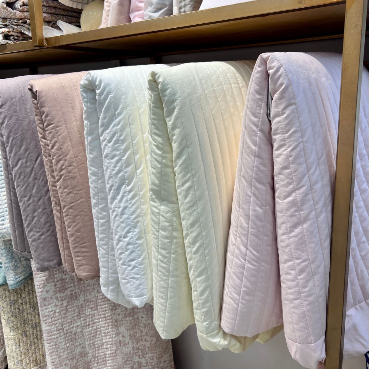 South Korea Ins Minimalist Wide Stripe Cotton Quilted Bed Cover Mattress Protector Bed Cover Set Bed Cover Three-Piece Set