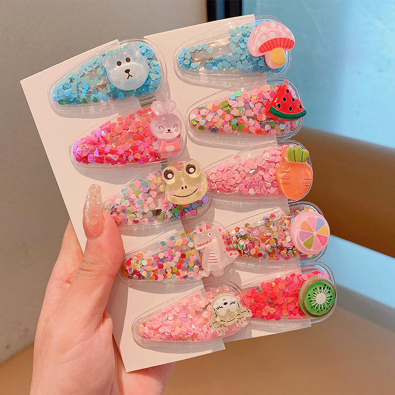 Bebé súper lindo clip tocado fruta de los niños pequeño clip horquilla rota de la niña linda verano Bangs horquilla accesorios para el cabello