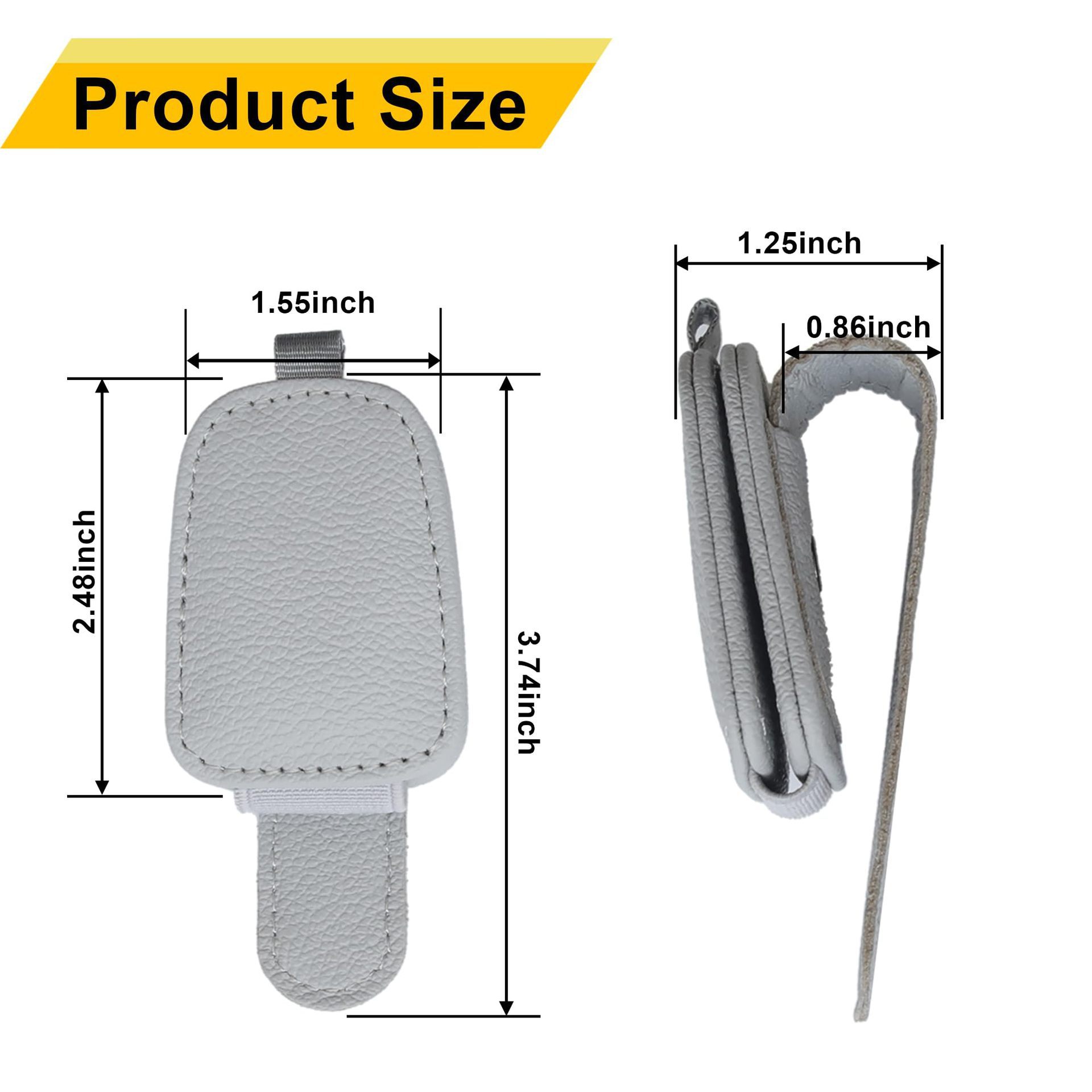 Factory Direct Sales Cross-Border Car Glasses Clip, Multi-Functional Car Sunglasses Storage Clip, Car Leather Interior Accessories