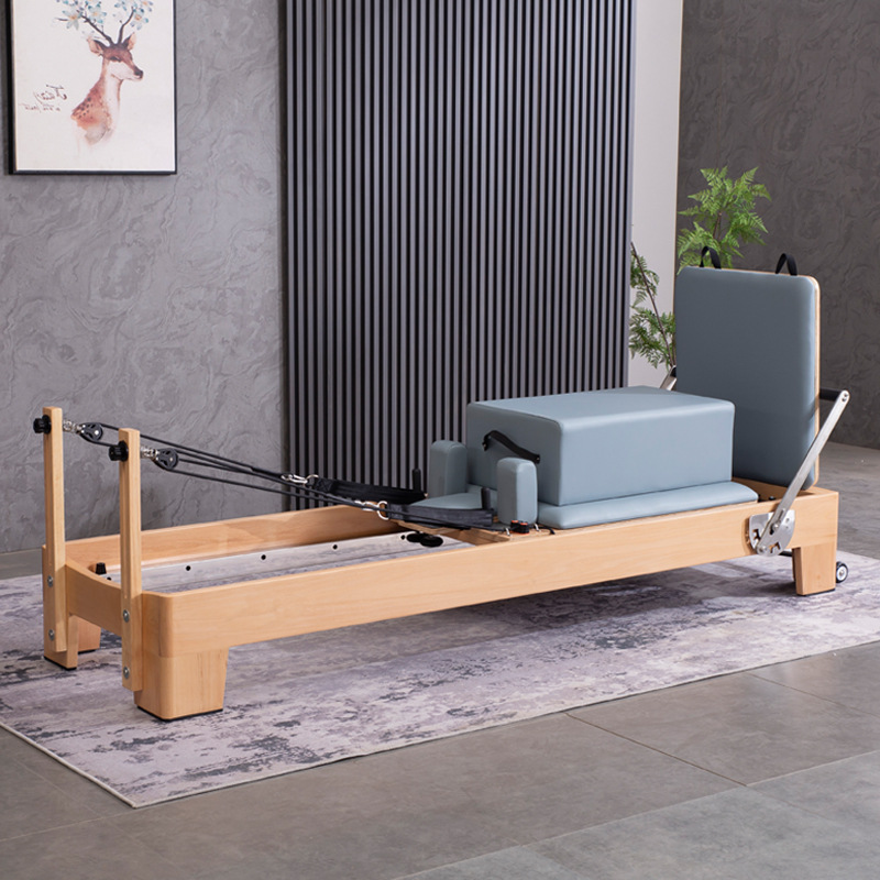 Pilates núcleo cama gran equipo de alta gama casa privada educación comercial yoga estudio fitness aleación de aluminio plegable pequeña cama blanca