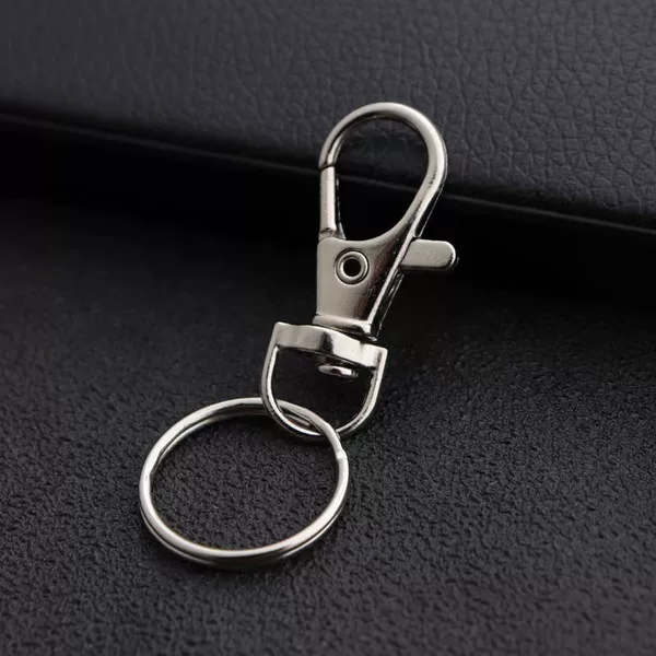 Factory Direct Sales Zinc Alloy Small Hook Buckle Key Ring Lobster Clasp Dog Clasp Jewelry Keychain DIY Hardware Accessories