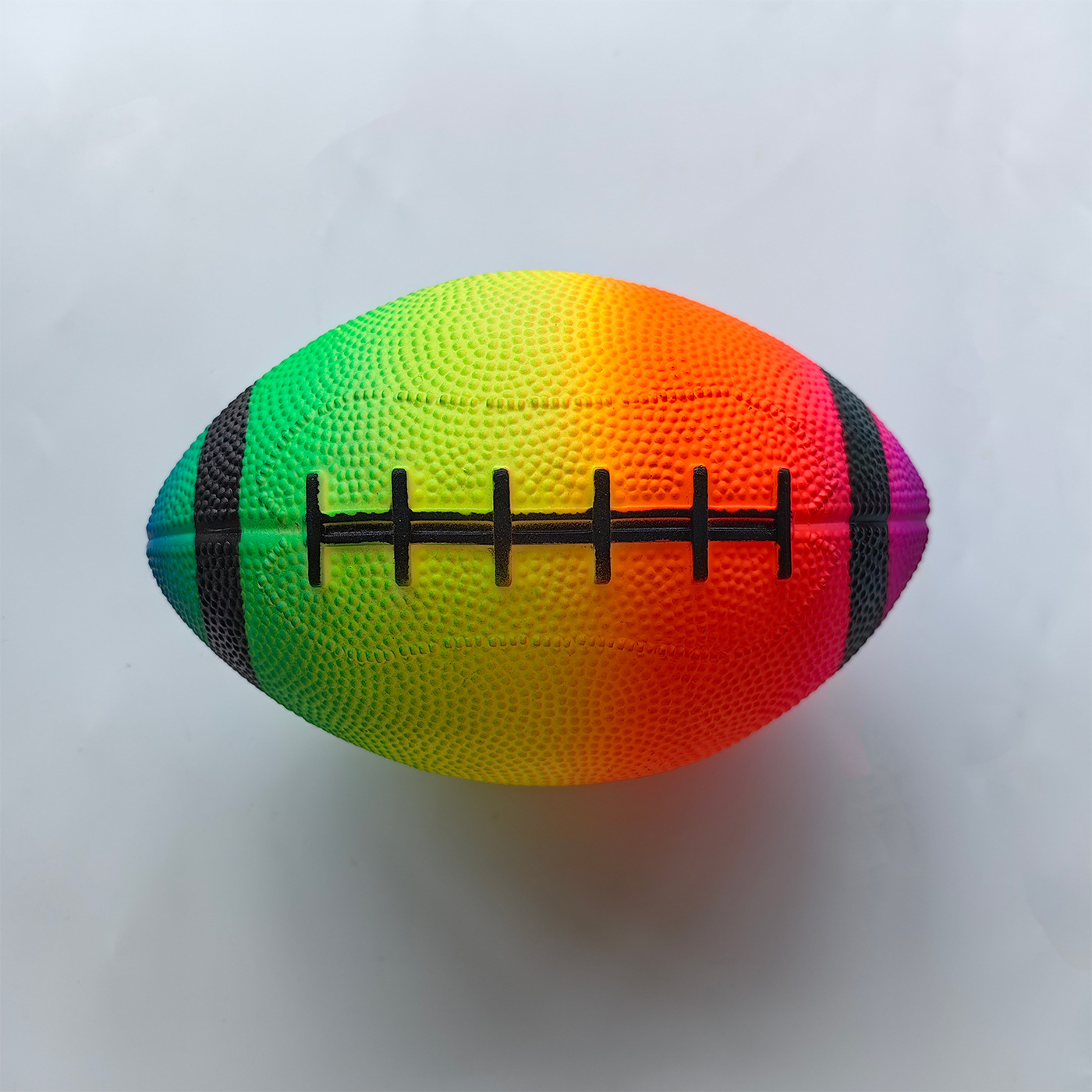 Fábrica directa de juguetes para niños arco iris / sandía / serie de fútbol de PVC para niños batería de pelota