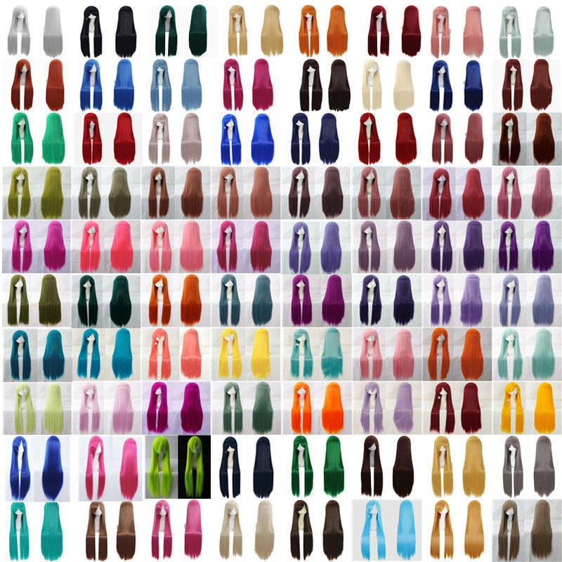32-inch 80cm versatile styling wig for female characters, long straight anime costume cosplay wig, party wig 32-inch 80cm versatile styling wig for female characters, long straight anime costume cosplay wig, party wig