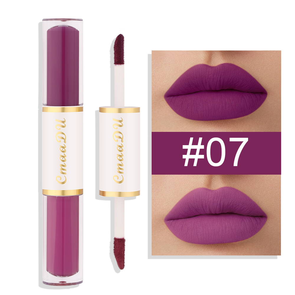 Check it out! Link Disclaimer - Exclusive for Foreign trade :CmaaDu Double-head Lipstick Long-lasting Lip Gloss undefined