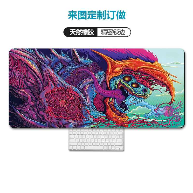 Amazon transfronteriza mapa de calor Rage bestia equipo alfombrilla de ratón de gran tamaño engrosada bloqueo escritorio de la computadora pad alfombrilla de ratón