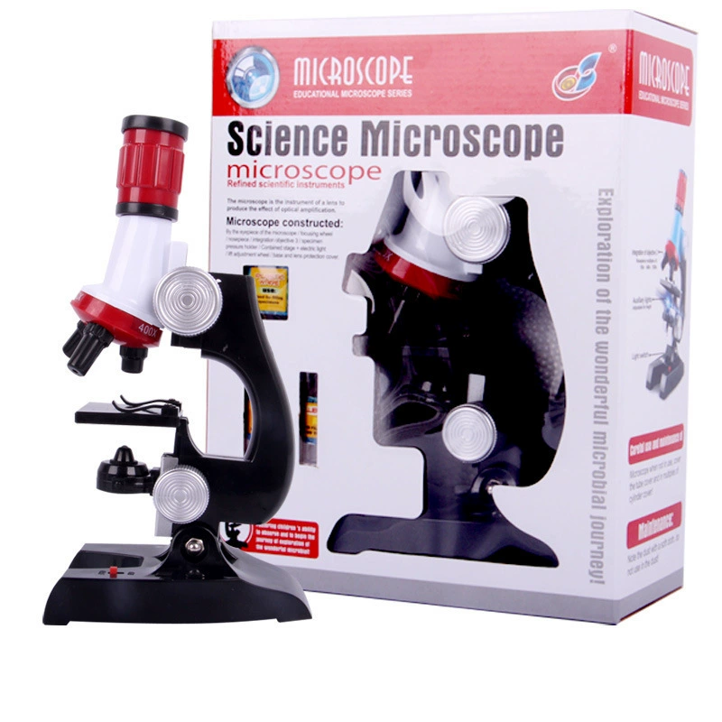 Детский микроскоп 1200 раз HD объектив Портативный Костюм научный эксперимент учебные пособия научный образовательный костюм учащиеся начальной школы