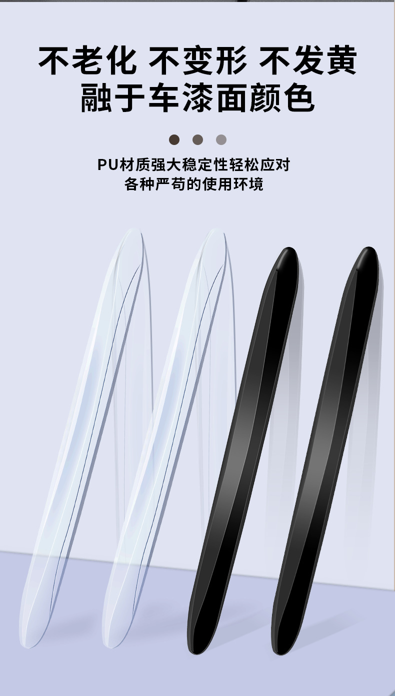 Car door anti-collision strip universal invisible silicone anti-scratch strip super sticky waterproof nano seamless anti-scratch strip