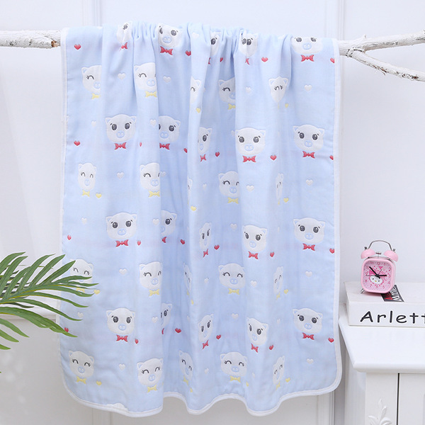 Cotton gauze bath towel for new born for baby