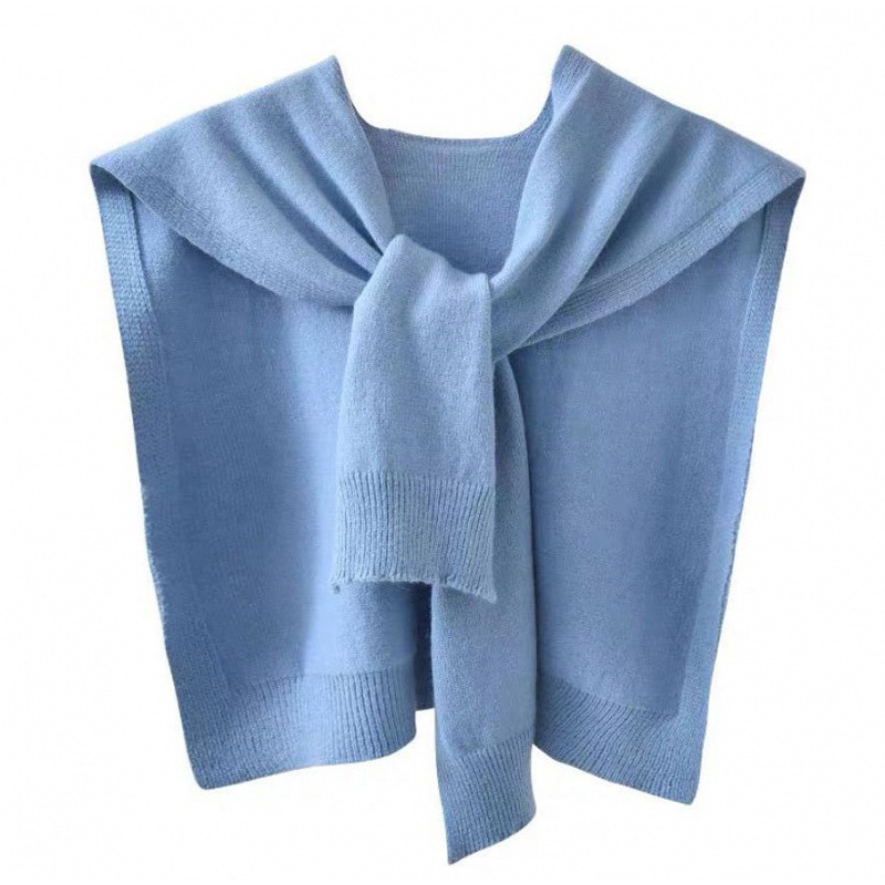 Damen Strickschal Mit Farbverlauf Als Leichte Cardigan Jacke_voghion.com