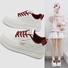2025秋季小白鞋新款韩版ins女学生厚底增高运动板鞋休闲鞋W2029