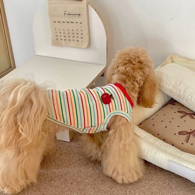 Pet Clothing Elastic Cotton Sling Thin Vest for Teddy, Bichon, Pomeranian, Cats, and Small Dogs, Casual Spring and Summer Wear Pet Clothing Elastic Cotton Sling Thin Vest for Teddy, Bichon, Pomeranian, Cats, and Small Dogs, Casual Spring and Summer Wear
