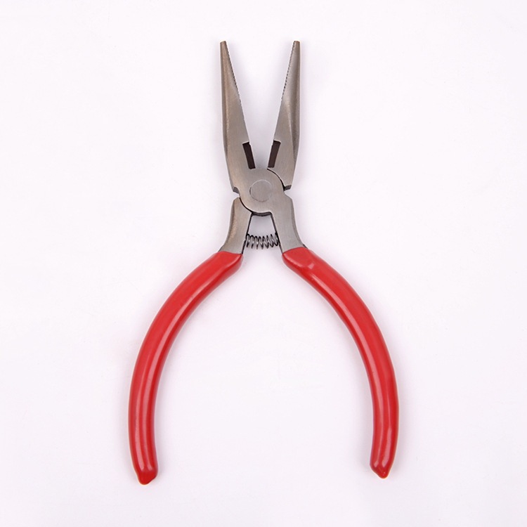 Ocho pulgadas pinzas, seis pulgadas herramientas de hardware de grado industrial pinzas de punta, pinzas de acero al por mayor, pinzas de acero de carbono biseladas