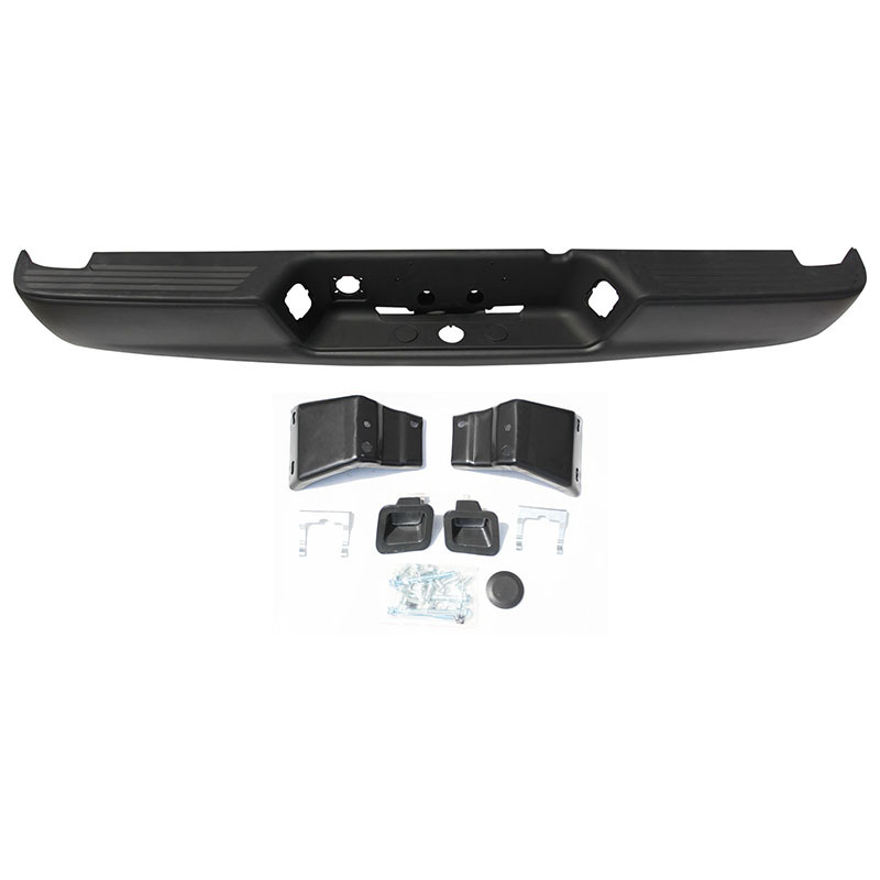 Adecuado para el parachoques trasero de Dodge Ram 2002-2008, modelo original Ram en color negro.