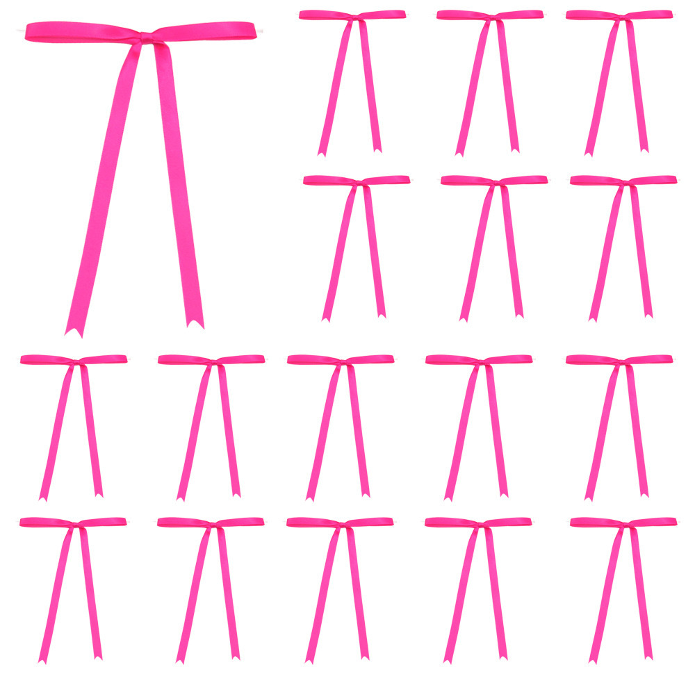 Spot al por mayor de 1CM cola larga nudo en forma de T nudo nudo nudo nudo de atar pastel complemento postre horneado decoración serpentina fiesta