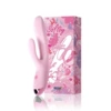 JSBO Softoy Series Warm Sensing Double-Headed Vibrator Love Sakura Powder (JWGZBF)