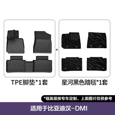 Tpe Trunk Mat Wholesale, Modelə uyğun ayaqaltı - 22-25-byd-han-dm-idm-p-double-layer-floor-mats-galaxy-blanket