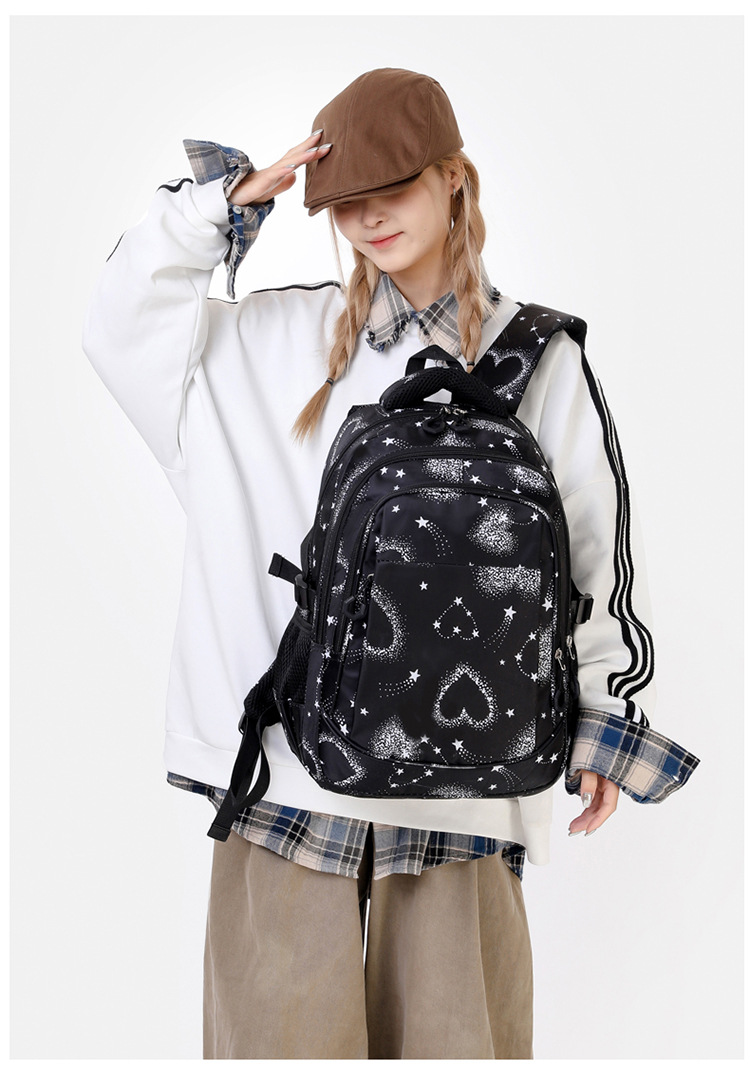 Heart Shape School Daily School Backpack display picture 4