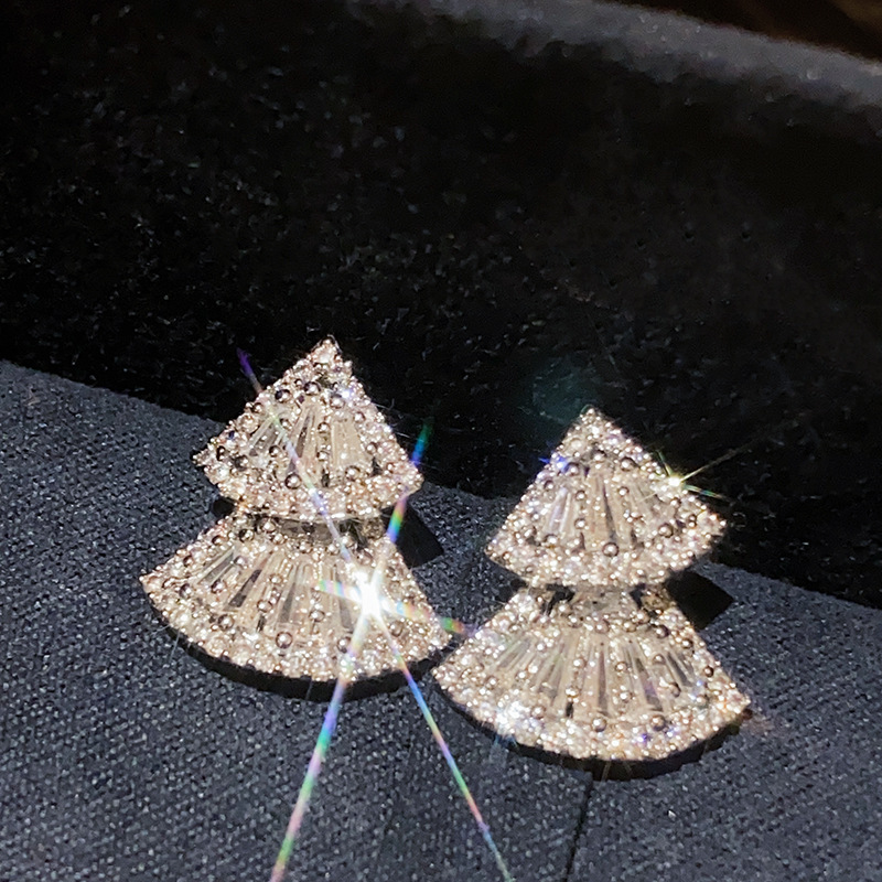 Oro real arco de perlas de aretes