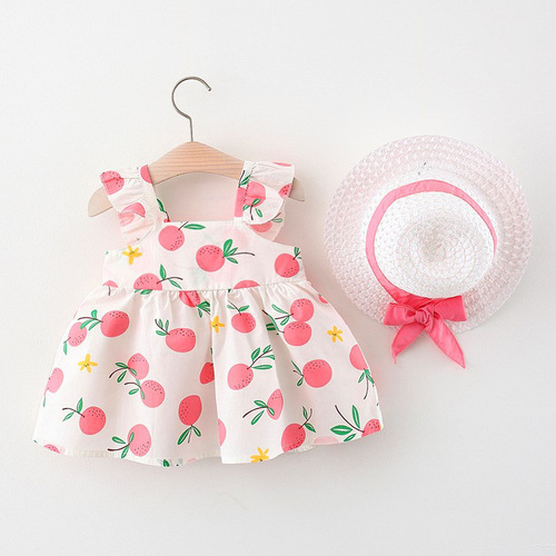 Summer new princess suspender dress baby cotton skirt consignment sale of children's clothing one piece dropshipping 1057