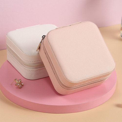 ins travel portable jewelry storage box simple children's jewelry box girl jewelry bag necklace ring jewelry box