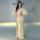 Dancers Original Niche Design Mocha Belly Dance Clothing Summer Mesh Training Clothing suit Class Clothing 5031