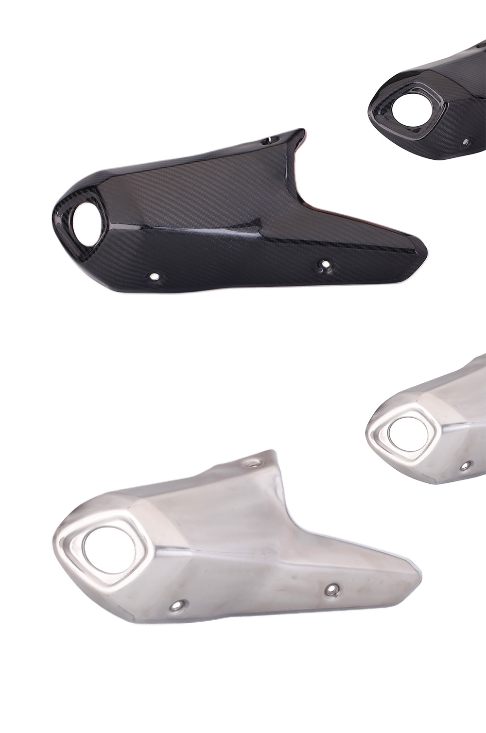 Motorcycle locomotive chase/race 600 modified exhaust pipe stainless steel middle section + protective cover special straight up for special car