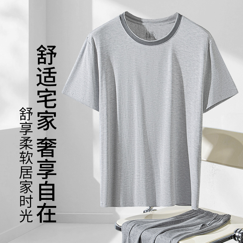 Nuevo traje de servicio a domicilio para hombre de primavera y verano modal transfronterizo, pantalones cortos de manga corta deportivos casuales que se pueden usar afuera