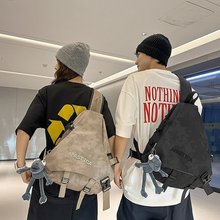 新款旅行男女同款斜挎包时尚百搭大容量通勤背包批发迷彩休闲包