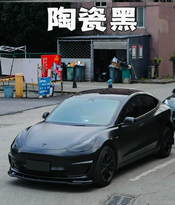 Car Pet Matte Black Ultra-Matte Auto Color Change Film - ceramic-black-152m17m