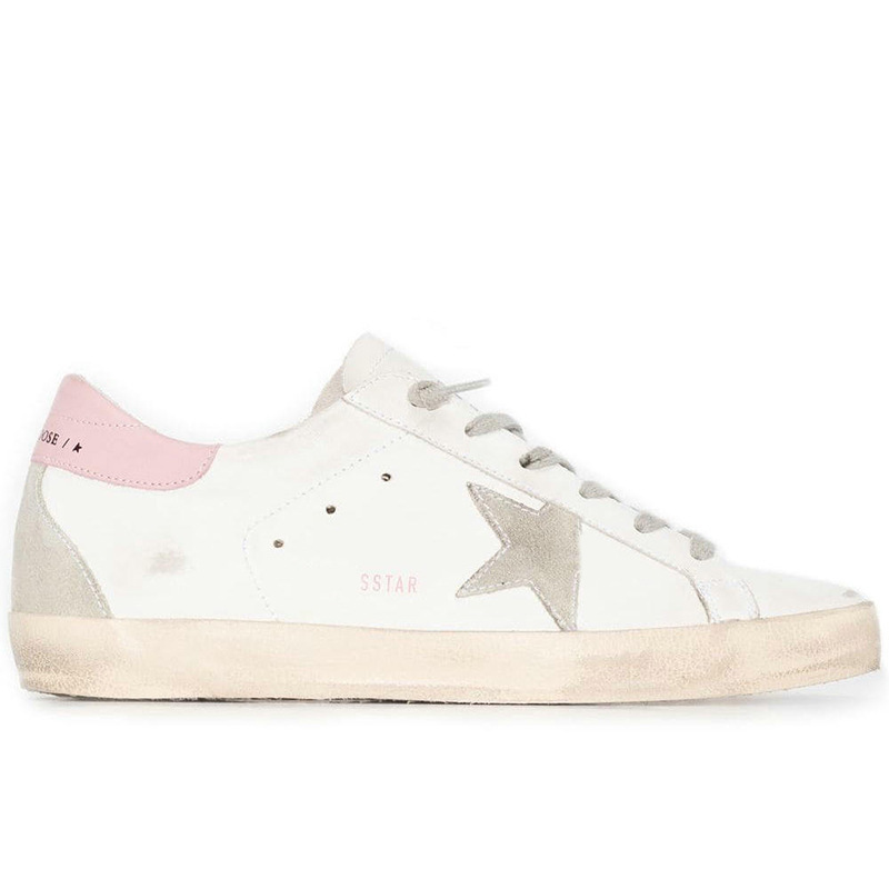 Coreano 2026 cuero hecho viejos zapatos sucios pareja zapatos de estrellas sucios zapatos casuales de moda de skate zapatos blancos pequeños