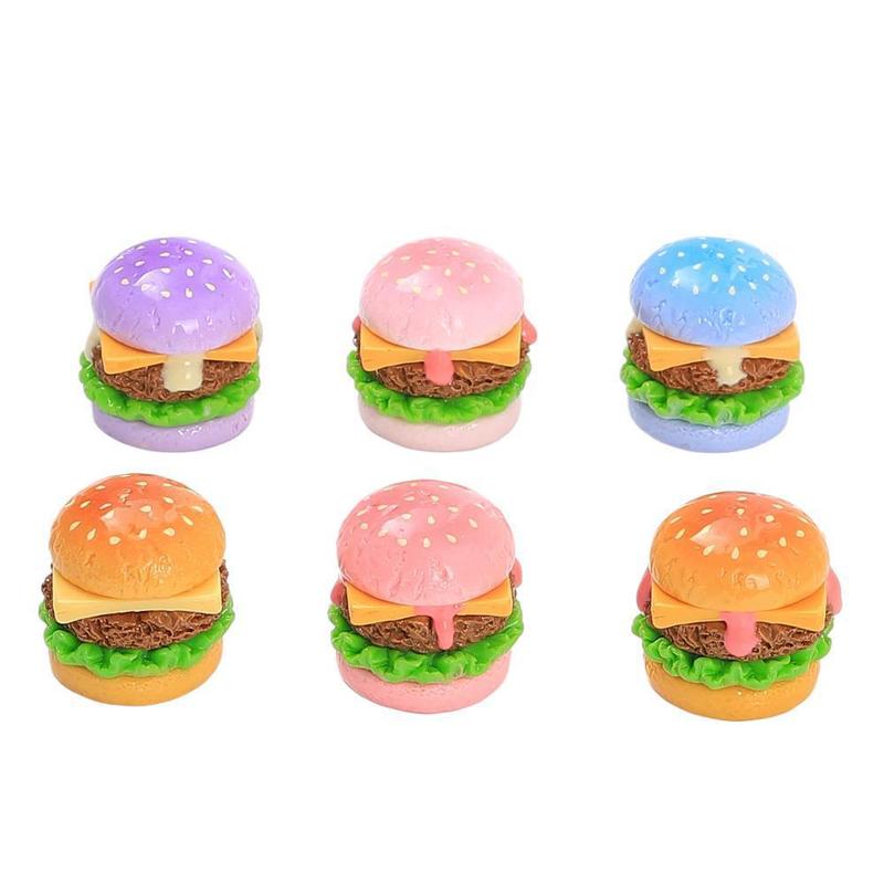 立体仿真汉堡食玩手工diy自制饰品配件奶油胶树脂小配件材料批发|undefined