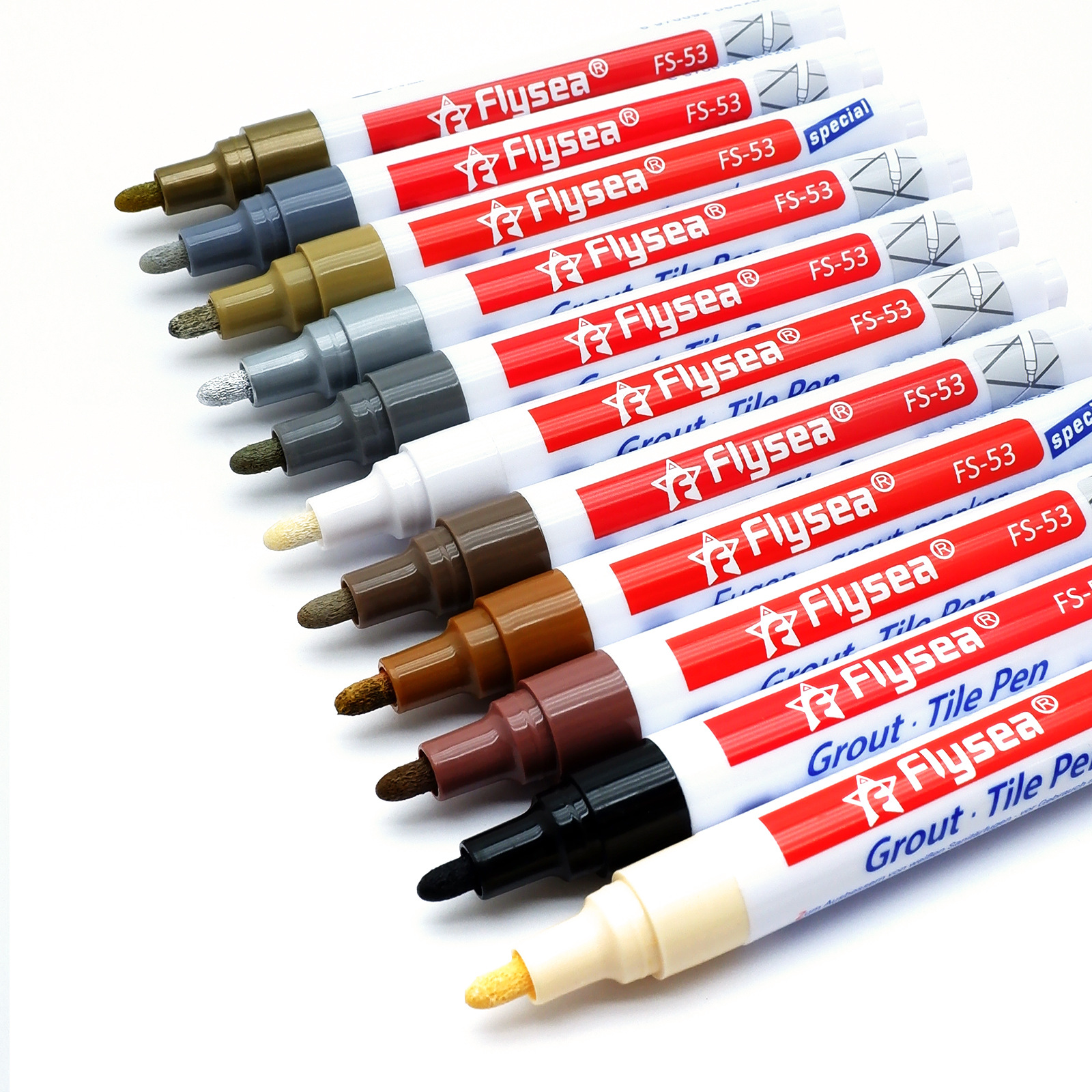 Yuanyang prensa pluma de pintura blanco cambio de color pluma de reparación de pluma de belleza costura pluma azulejo de la pared azulejo de piso pluma de reparación de azulejos al por mayor