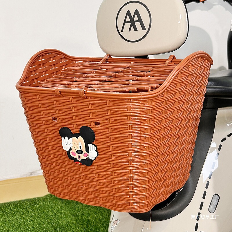 卸売電気自動車リア収納バスケットかわいい漫画オートバイバッテリーカーリアテール収納防水|undefined