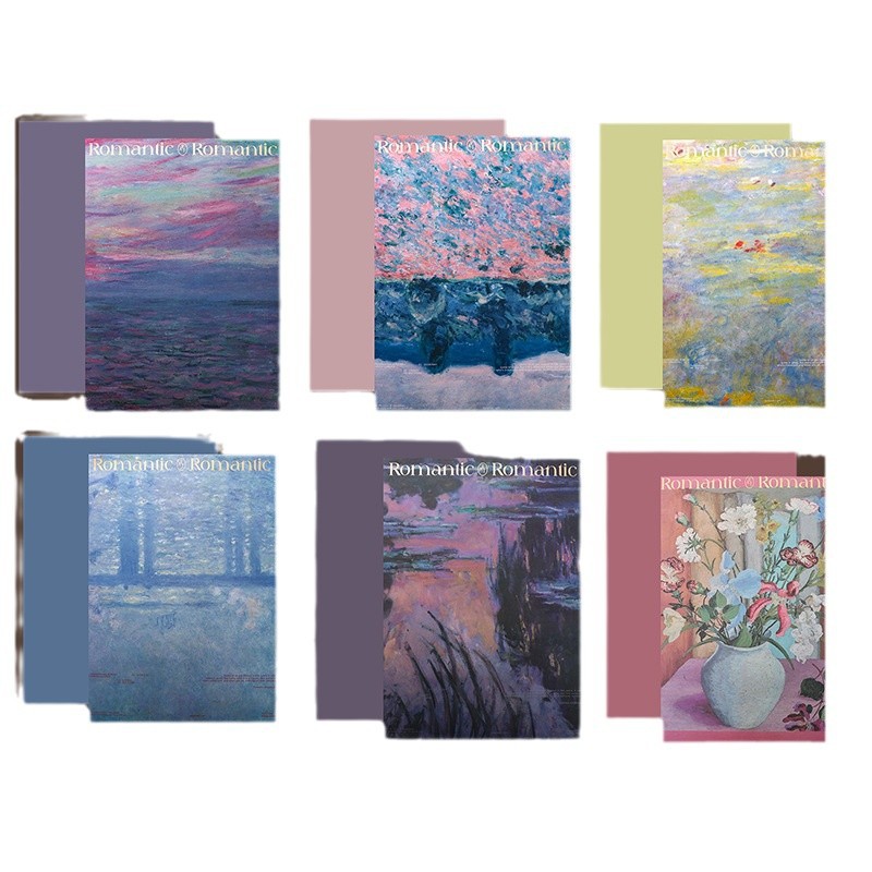 Serie de pintura al óleo de siete colores Cordier Monet color de control de color de papel floral paquete de flores de papel floral embalaje de alto nivel